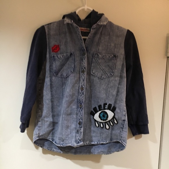 Vintage Havana Other - SOLD!!!! Vintage Havana Button Down Emoji Hoodie